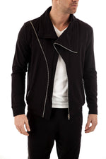 Trendy black perf style sweatshirt - Image n°1