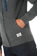 Kaporal Dark Gray Zip Hoodie - Image n°5