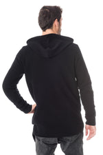 Trendy black hooded vest - Image n°5