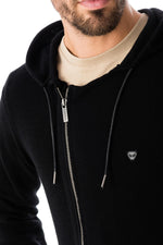 Trendy black hooded vest - Image n°6