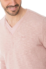 Kaporal men's thin pale pink sweater - Image n°4