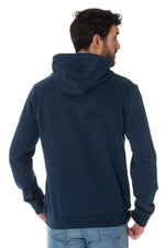 Men's navy blue hoodie - Image n°3