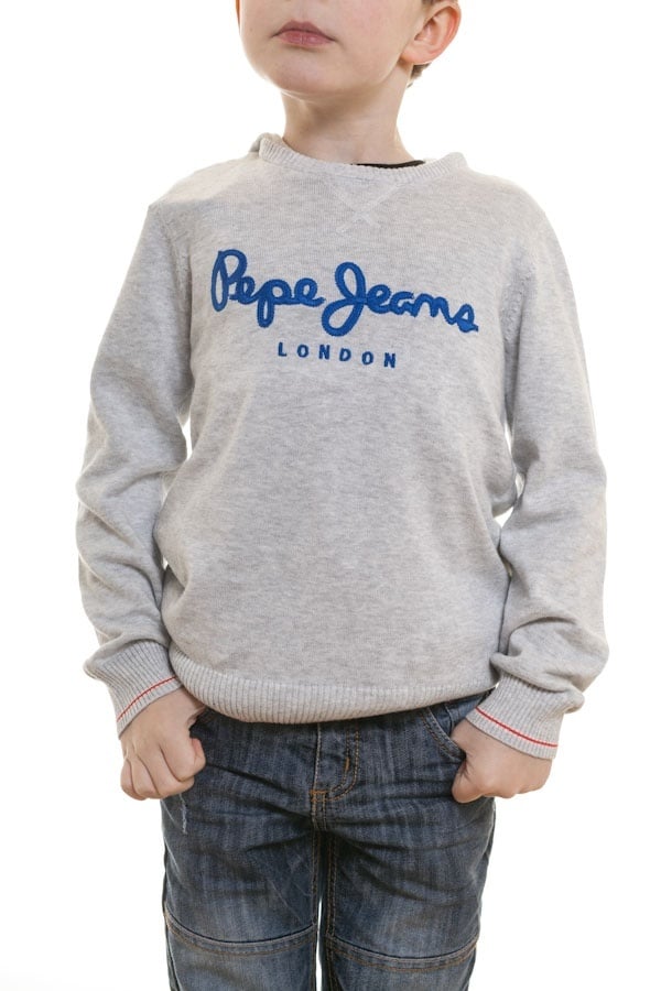 Pepe Jeans children's textile sweater heather gray - Image n°1