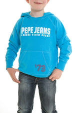 Pepe Jeans children's sweatshirt in turquoise blue - Image n°1