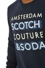 Men's navy blue sweatshirt - Image n°4