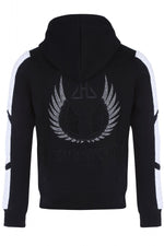 Black/White Horspist Zip Hoodie - Image n°4