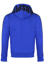 Horspist men's royal blue sweatshirt with rhinestones - Image n°4