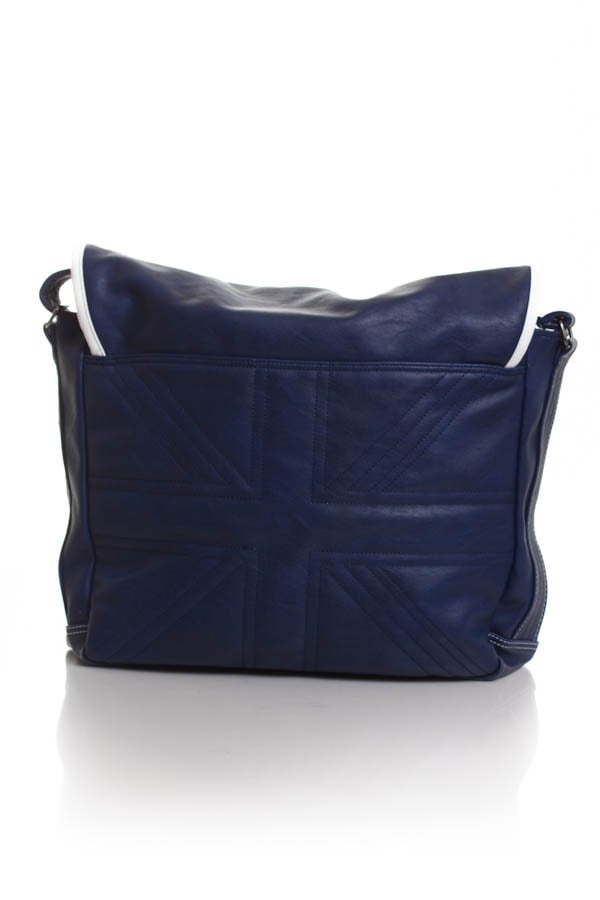 Faux Leather Messenger Bag for Men Blue Pepe Jeans - Image n°2