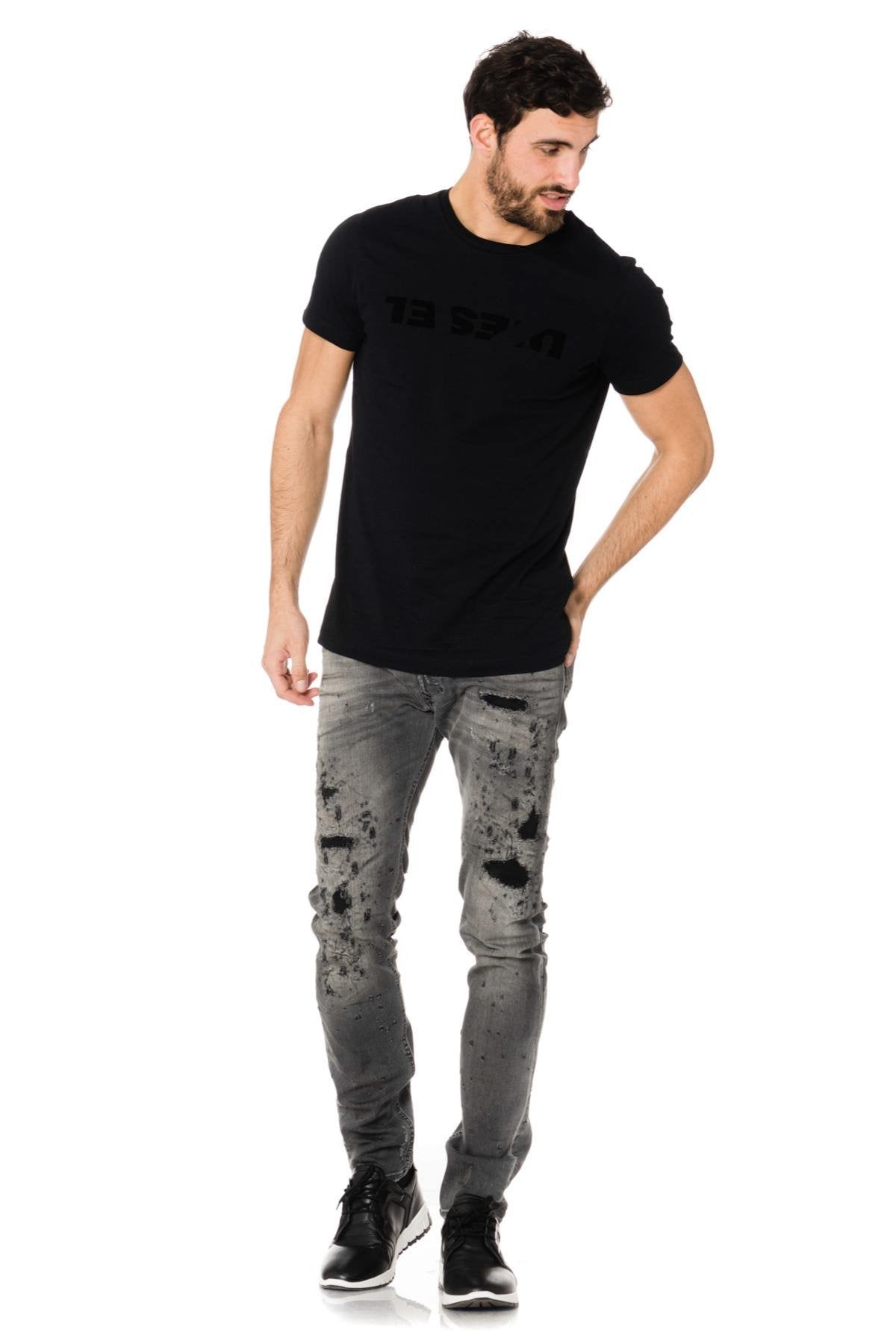 Diesel men's black t-shirt - Image n°3