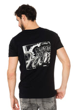 Diesel men's black t-shirt - Image n°1