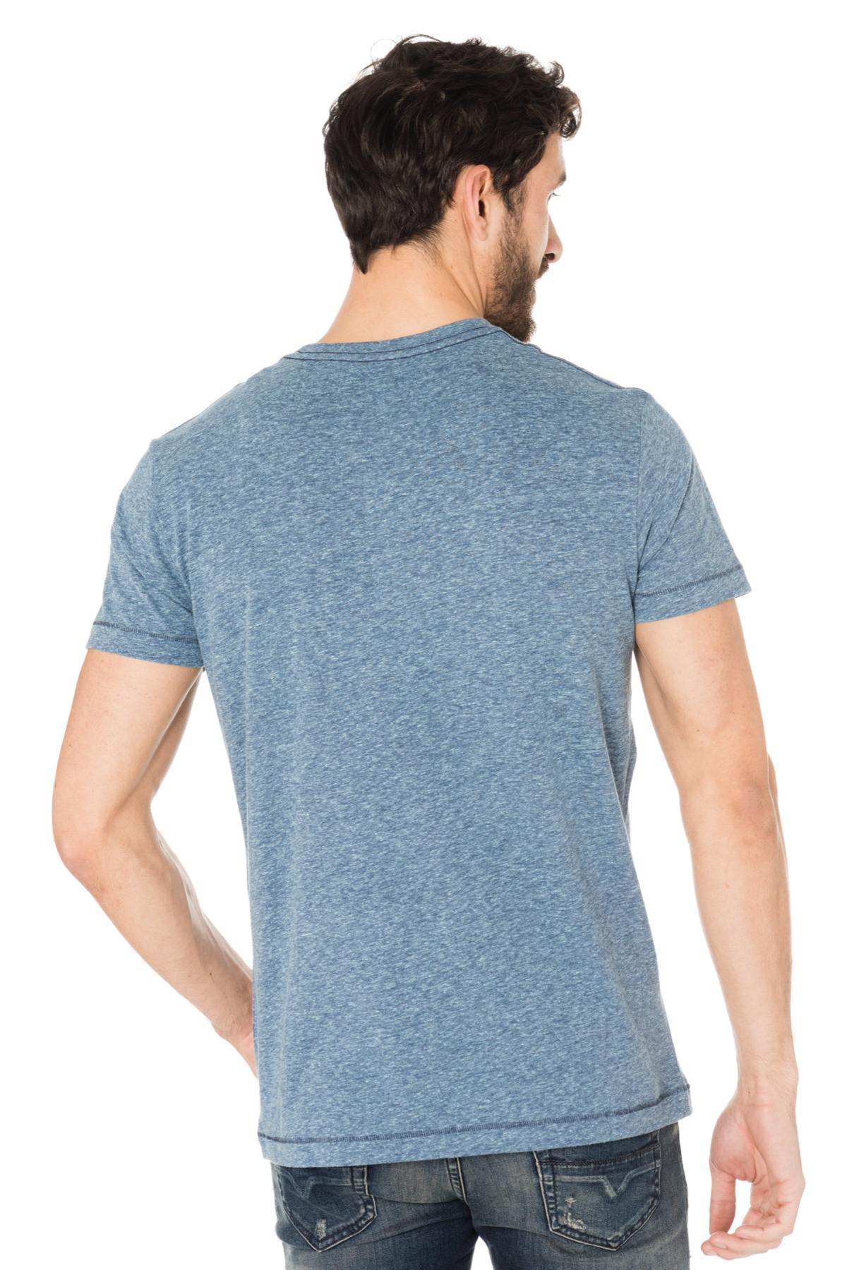 Men's diesel heather blue t-shirt - Image n°4