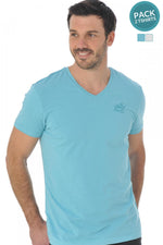 Pack of 2 blue and white Kaporal t-shirts - Image n°1