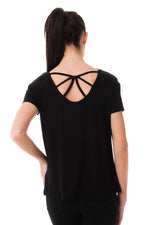 Black Kaporal t-shirt with writing for women - Image n°2