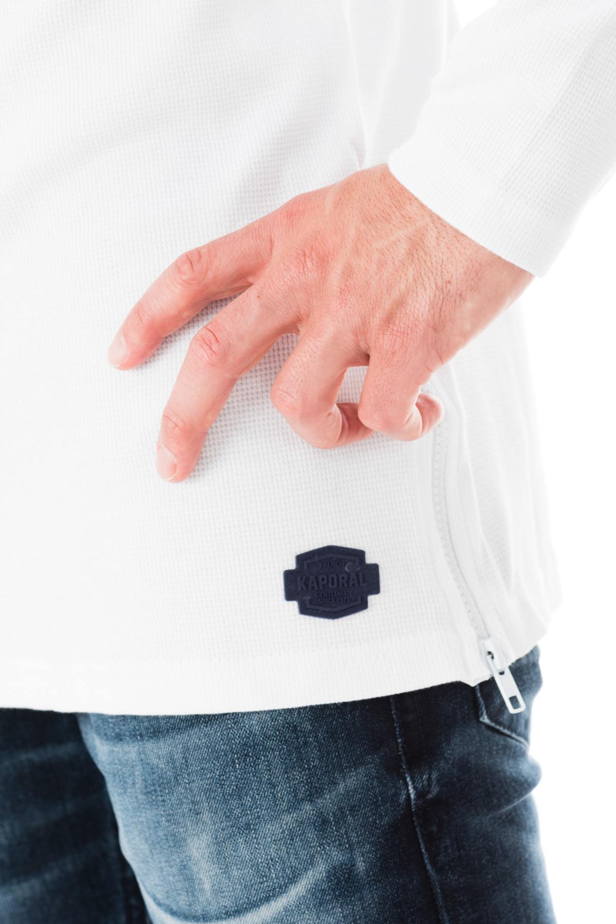 Long-sleeved white cotton t-shirt - Image n°4