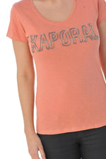 Kaporal women's orange nasturtium t-shirt - Image n°6