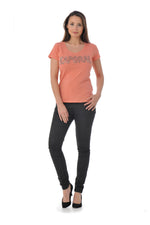 Kaporal women's orange nasturtium t-shirt - Image n°5