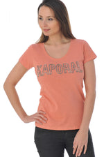 Kaporal women's orange nasturtium t-shirt - Image n°3