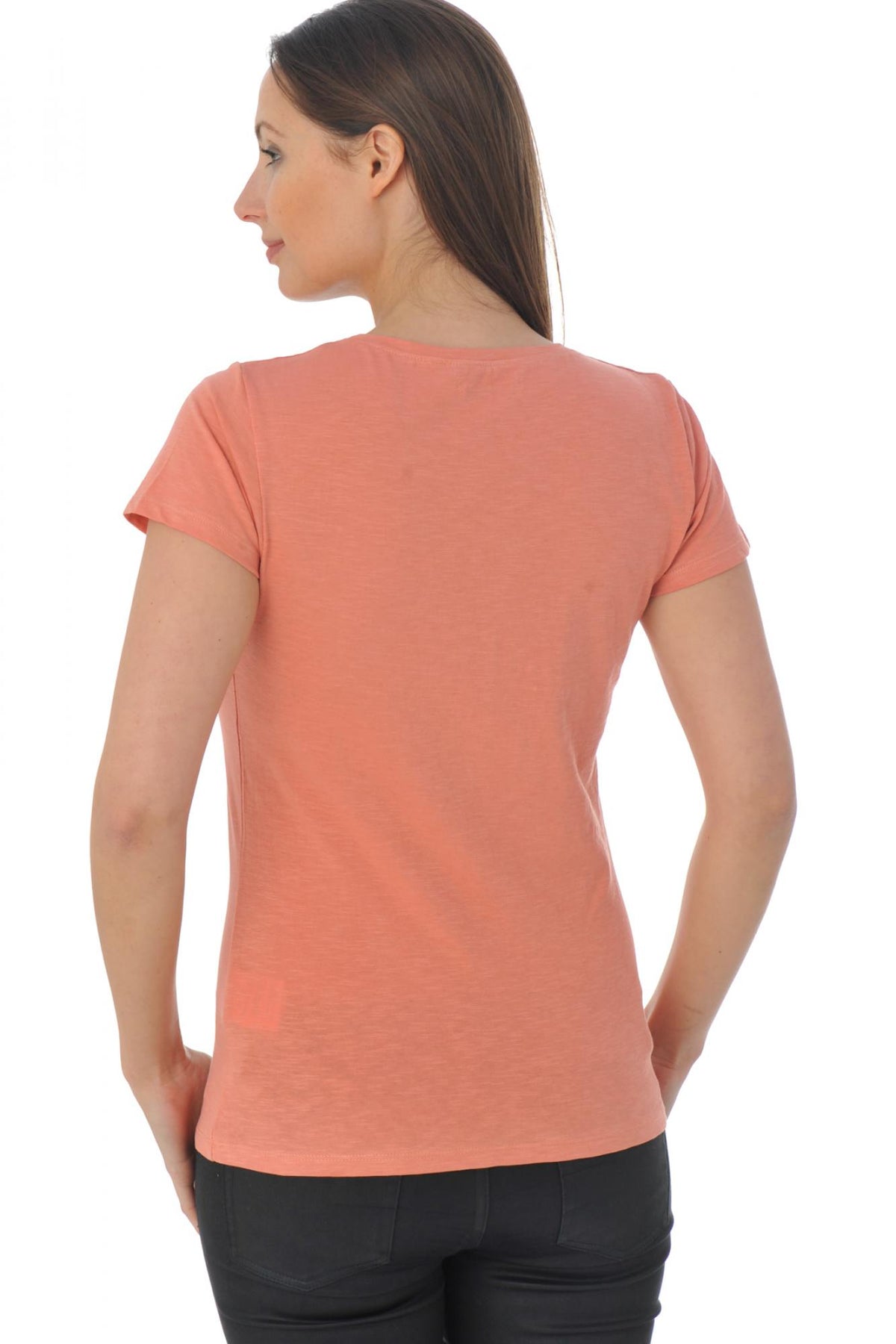 Kaporal women's orange nasturtium t-shirt - Image n°4