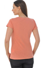 Kaporal women's orange nasturtium t-shirt - Image n°4