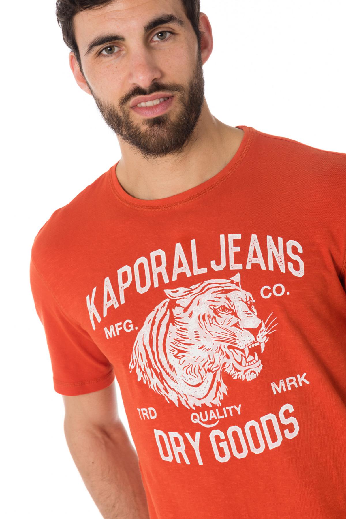 Orange tiger head t-shirt - Image n°4