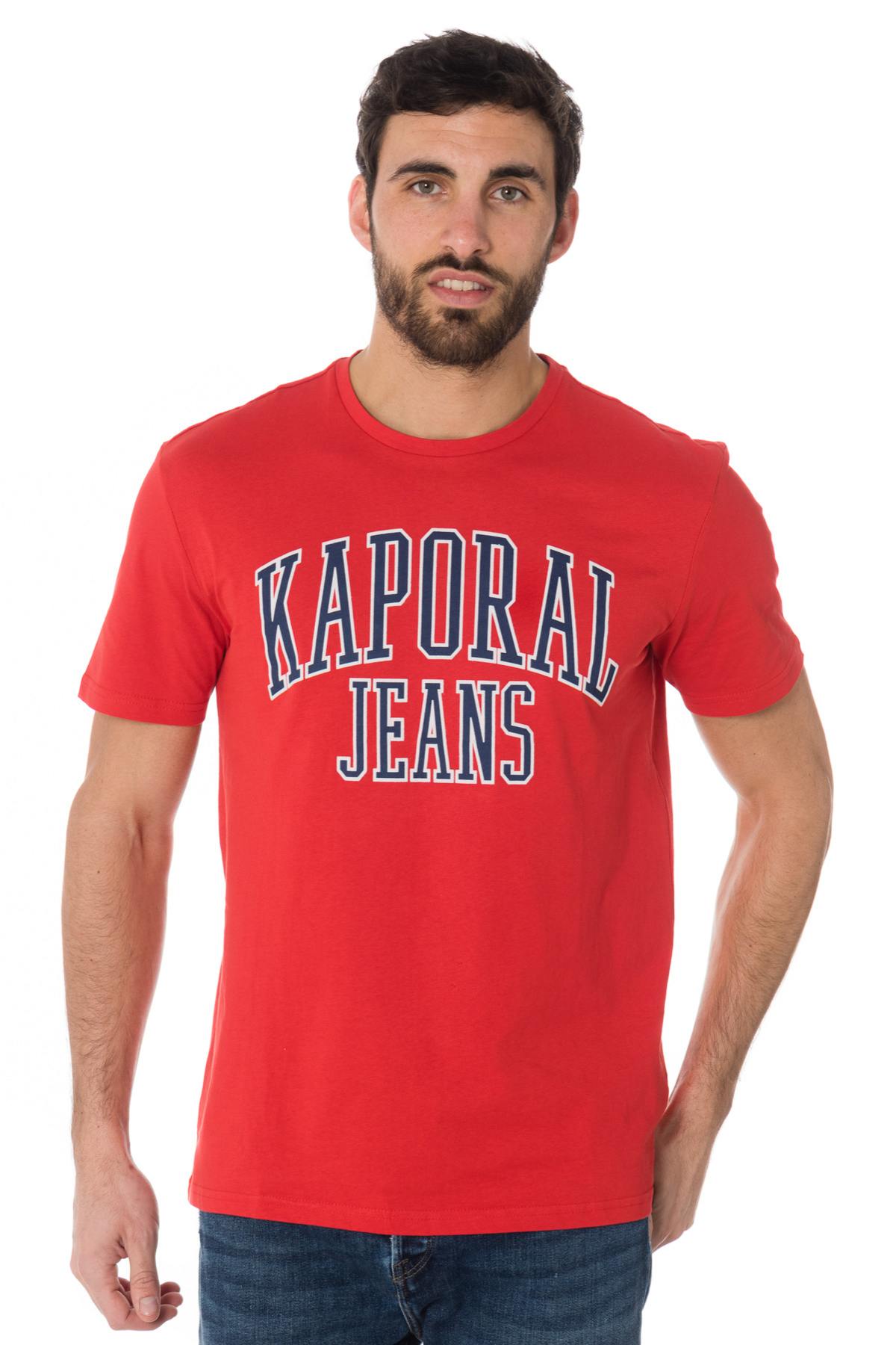 Men's bright red T-shirt - Image n°1