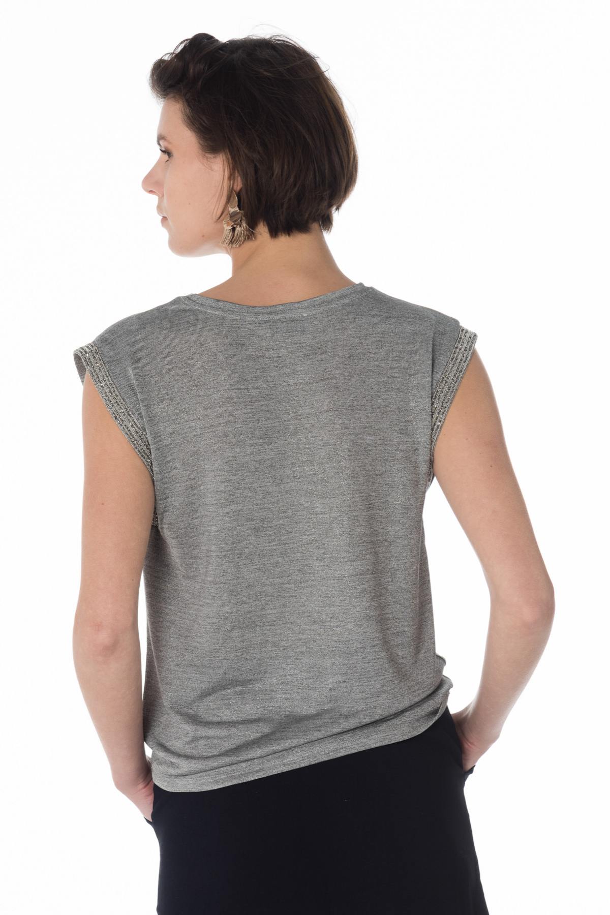 Silver gray tank top - Image n°3