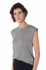 Silver gray tank top - Image n°1