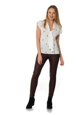 Elegant women's t-shirt with cactus pattern - Image n°2