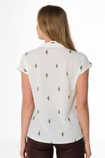 Elegant women's t-shirt with cactus pattern - Image n°3
