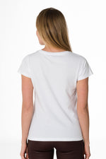 White t-shirt with cherry logo - Image n°3