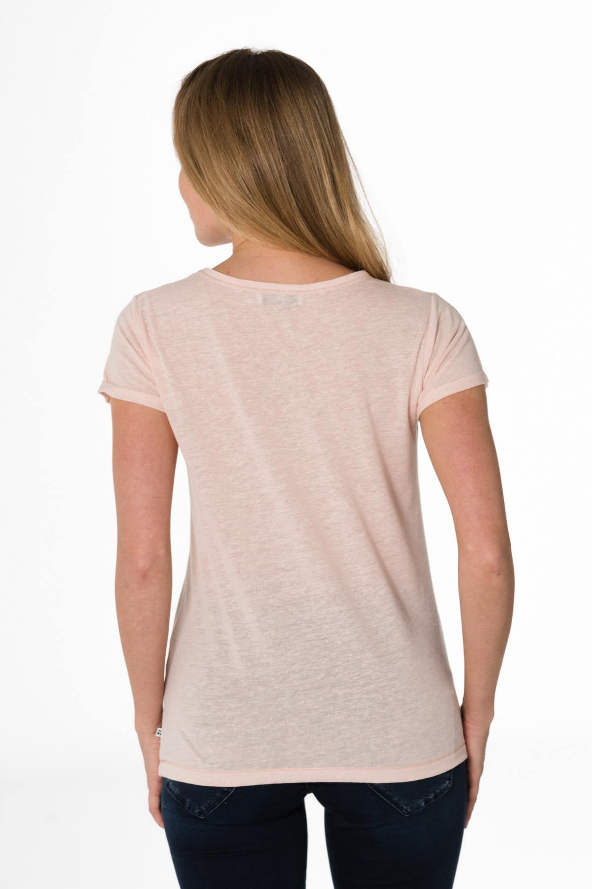 Women’s light pink t-shirt - Image n°3