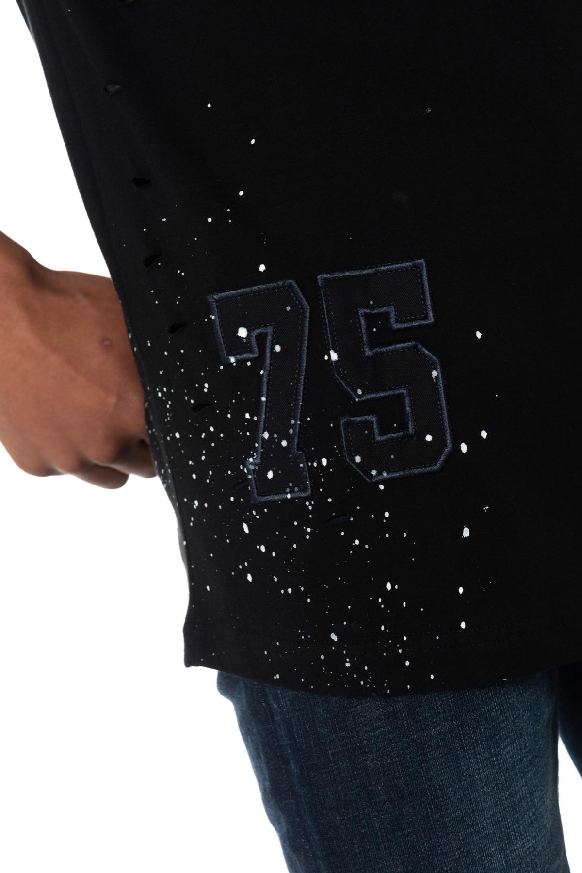  T-shirt with PSG crests and paint stains - Image n°2