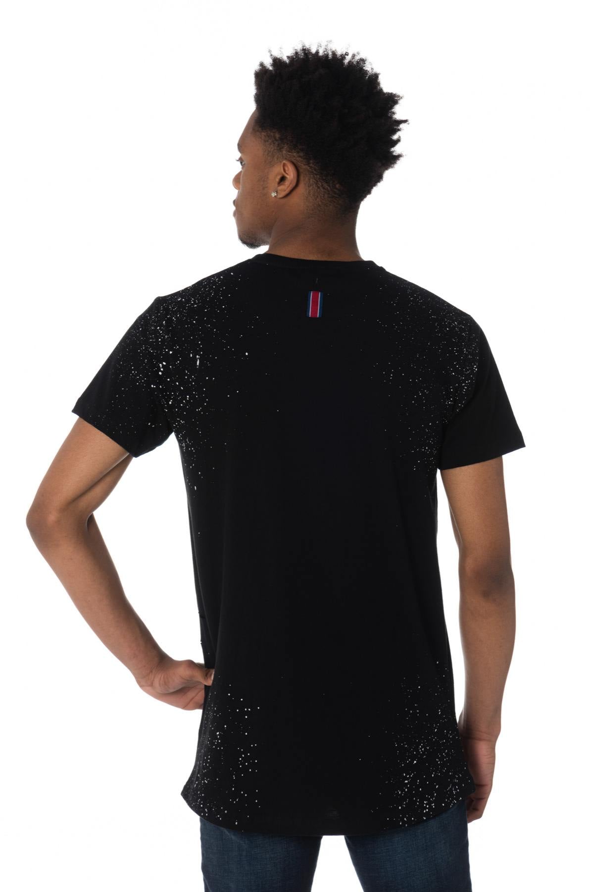  T-shirt with PSG crests and paint stains - Image n°4