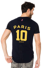 Neymar blue number 10 PSG Official T-Shirt - Image n°1