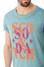 Scotch an Soda turquoise blue t-shirt - Image n°4