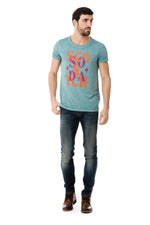 Scotch an Soda turquoise blue t-shirt - Image n°2
