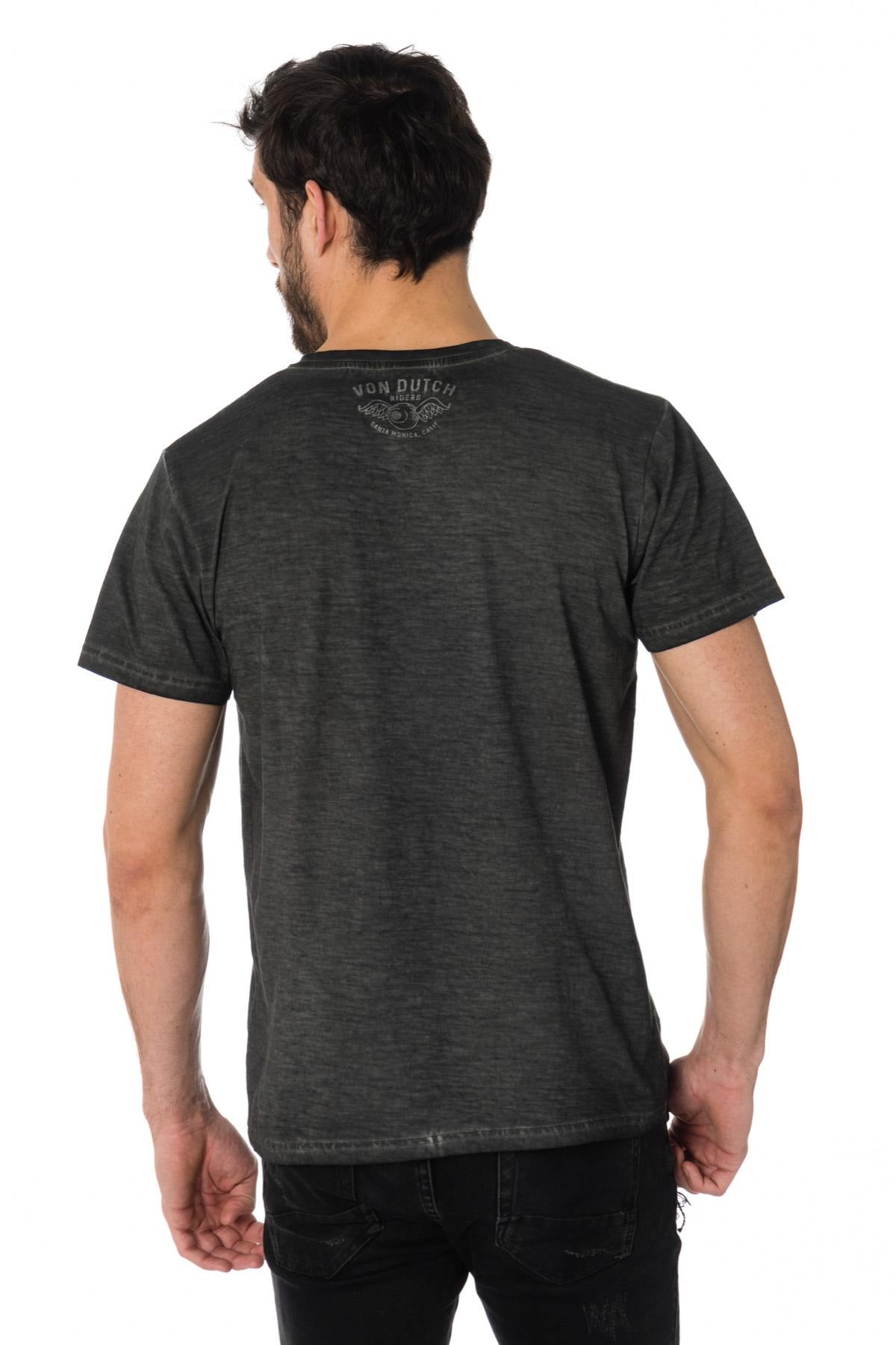 Von Dutch men's T-shirt with camouflage logo - Image n°3