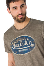 Gray faded effect T-shirt Von Dutch - Image n°4