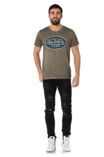 Gray faded effect T-shirt Von Dutch - Image n°2