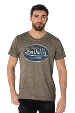 Gray faded effect T-shirt Von Dutch - Image n°1