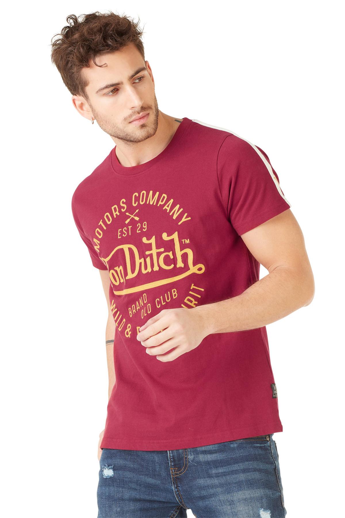 Men's burgundy motors t-shirt - Image n°2