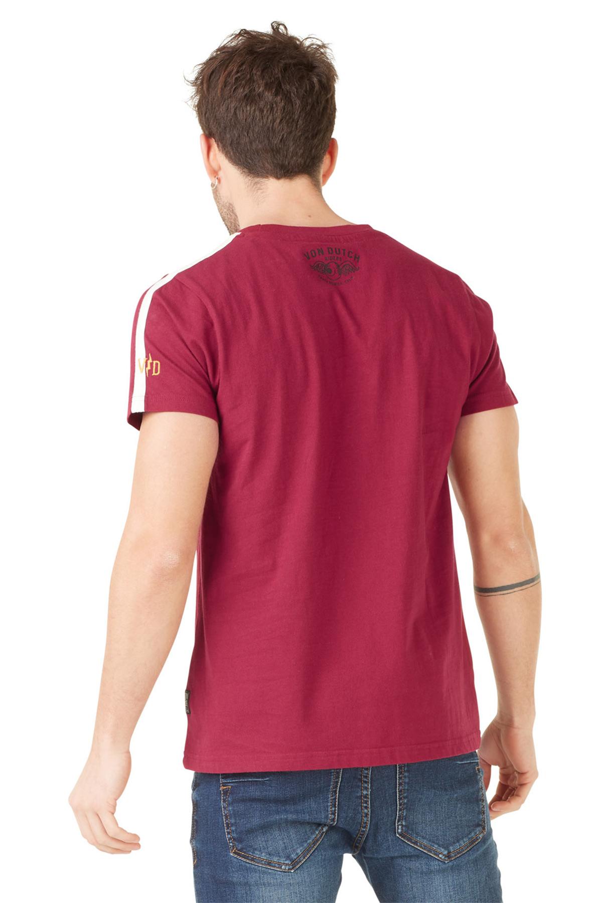 Men's burgundy motors t-shirt - Image n°4
