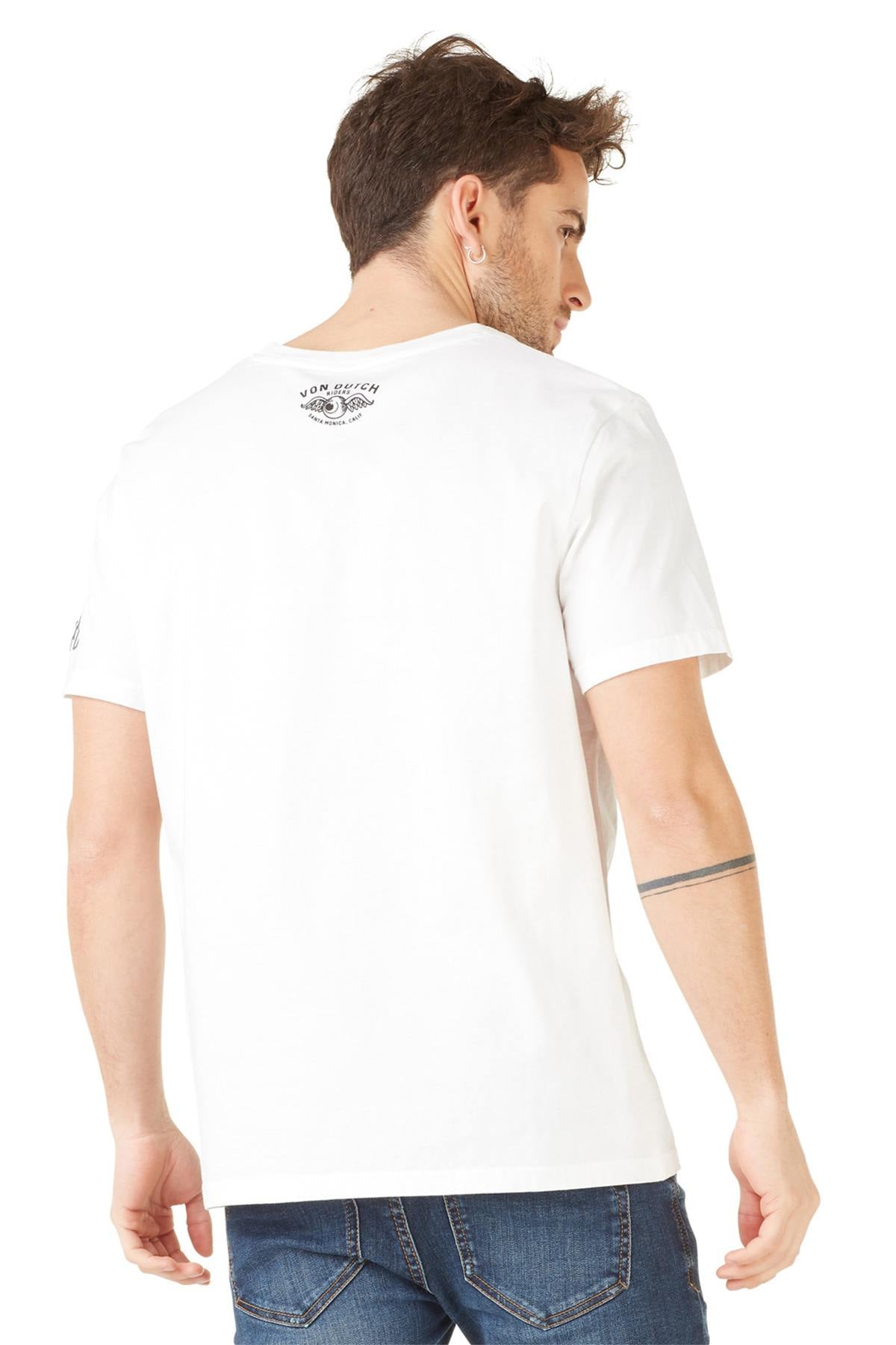White winged eye biker t-shirt - Image n°3