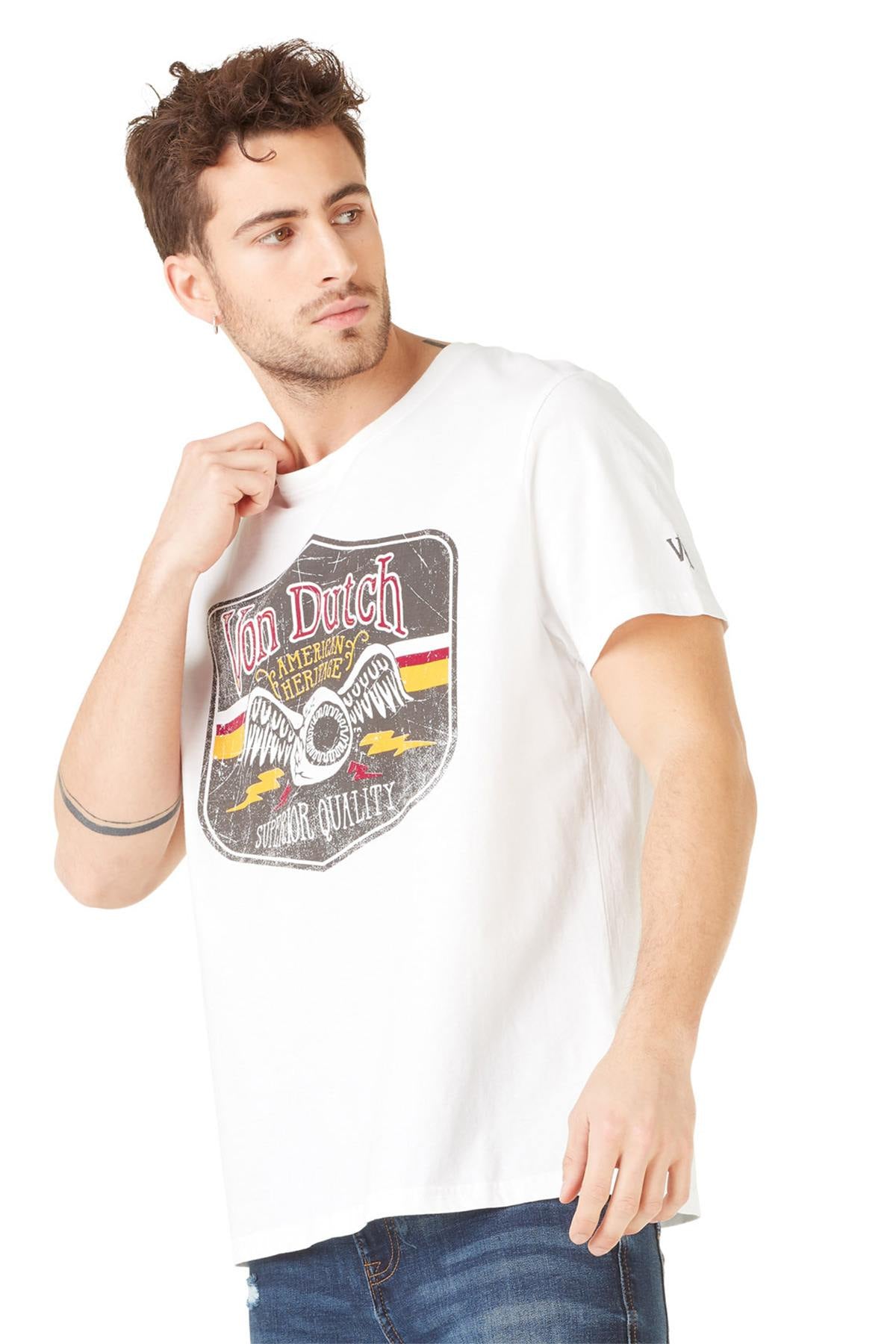 White winged eye biker t-shirt - Image n°4