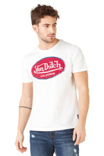 White and red Dutch California t-shirt - Image n°1