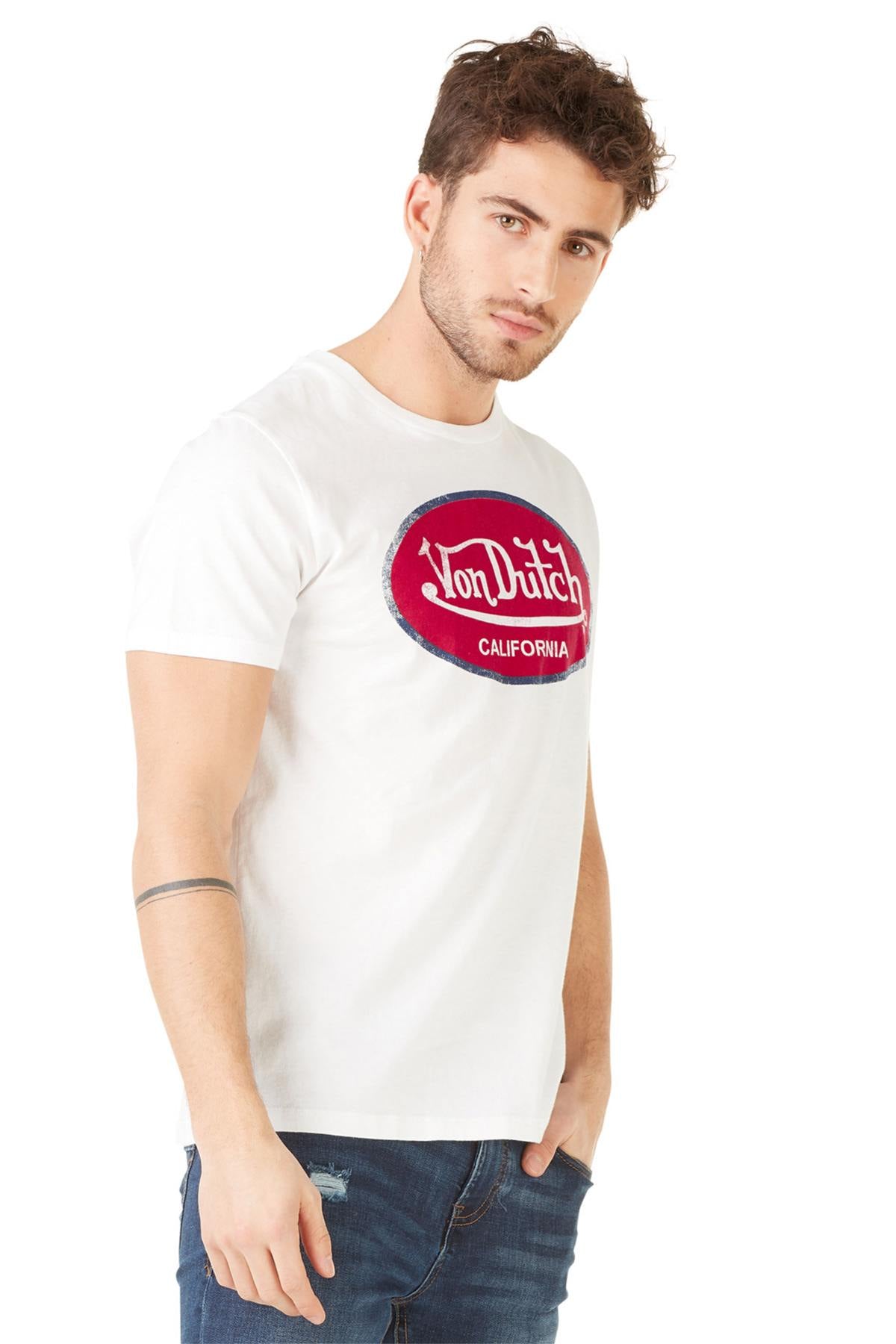 White and red Dutch California t-shirt - Image n°2