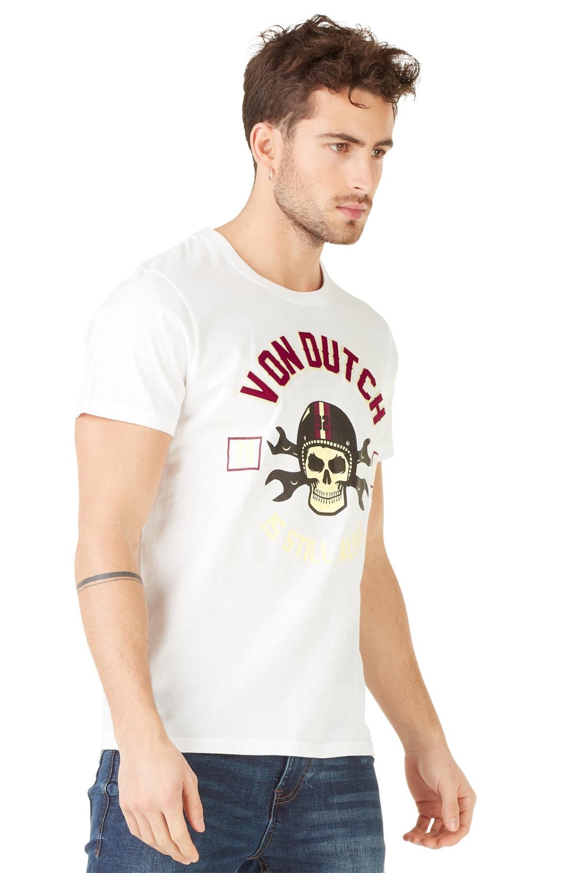 Men's white skull t-shirt - Image n°7