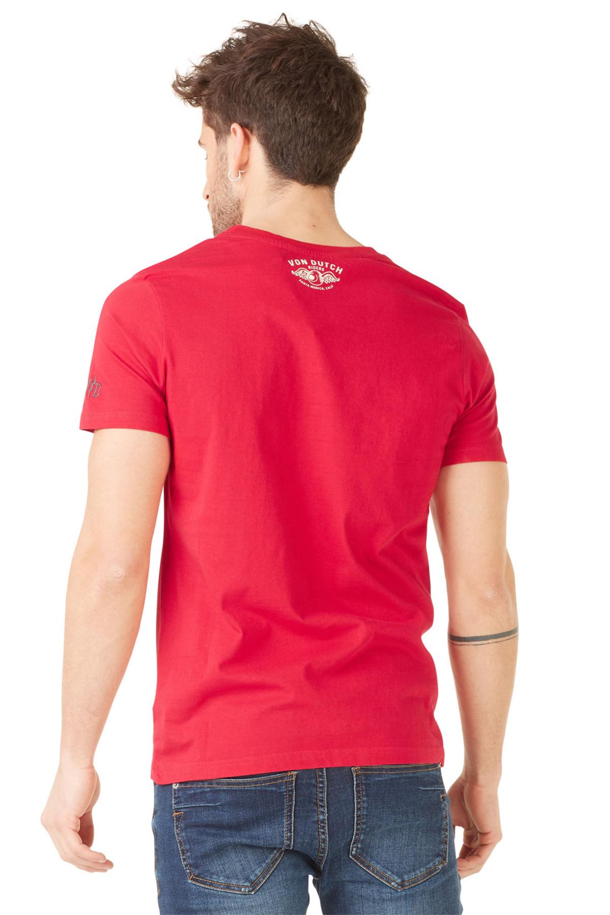 Red biker eye logo t-shirt - Image n°4