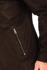 Men's brown cowhide leather jacket - Image n°4