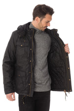 Kaporal men's black parka - Image n°4